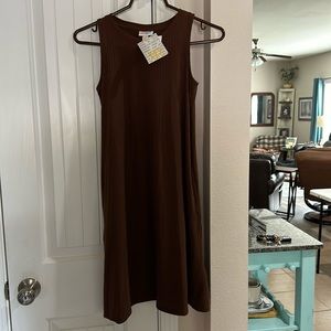 Lularoe dress! Brown ribbed !